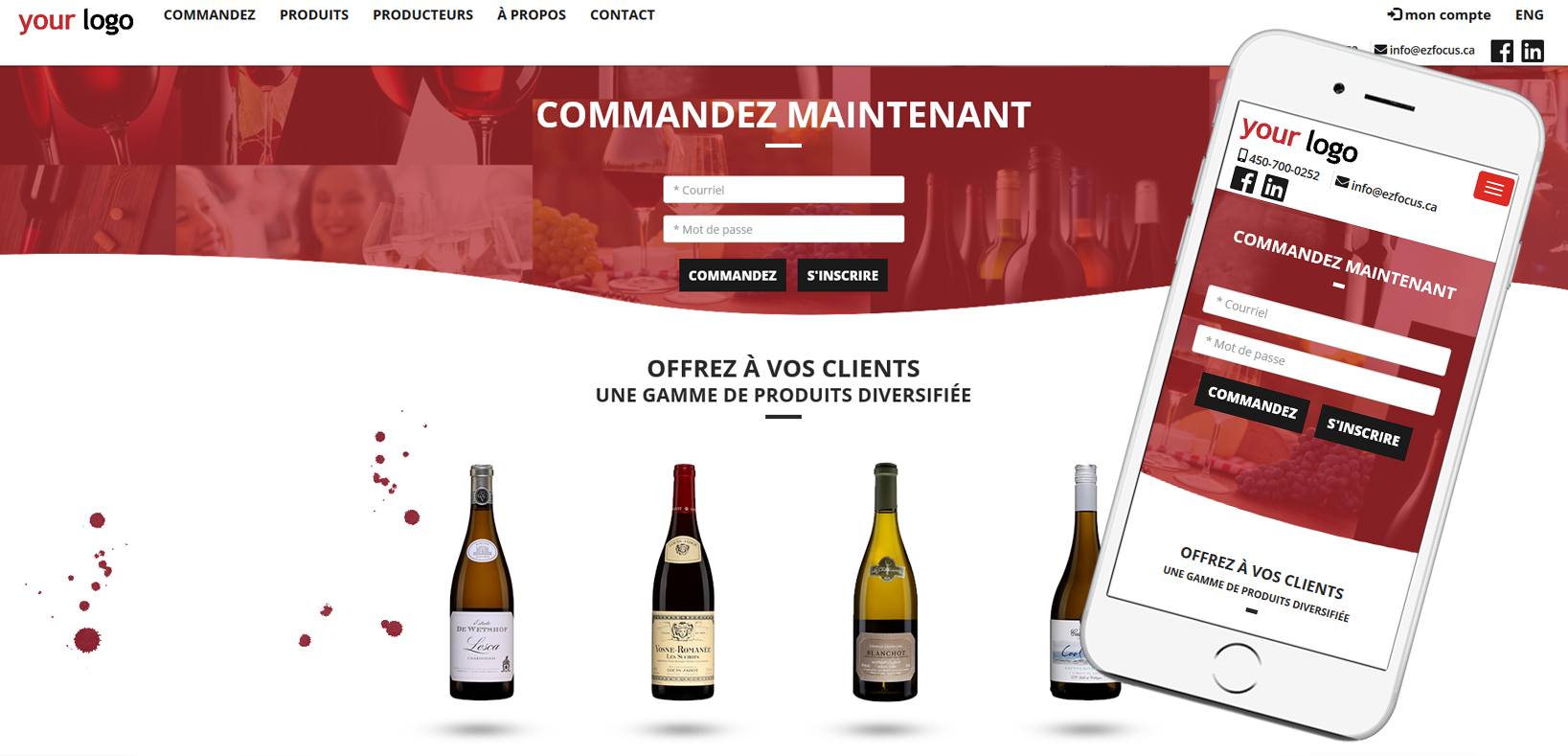 wine web developer